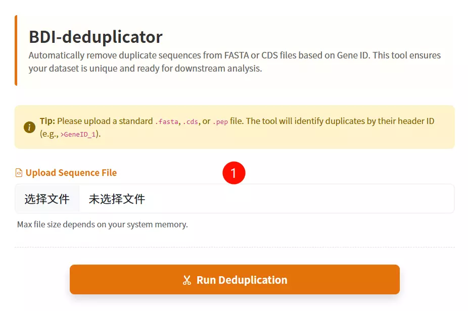 BDI-deduplicator Usage